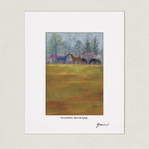 Bluegrass-Springtime-Small-Matted-Print-Vertical-web