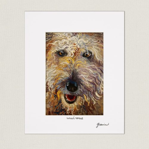 Lulu's-Smile-Small-Matted-Print-Vertical-web