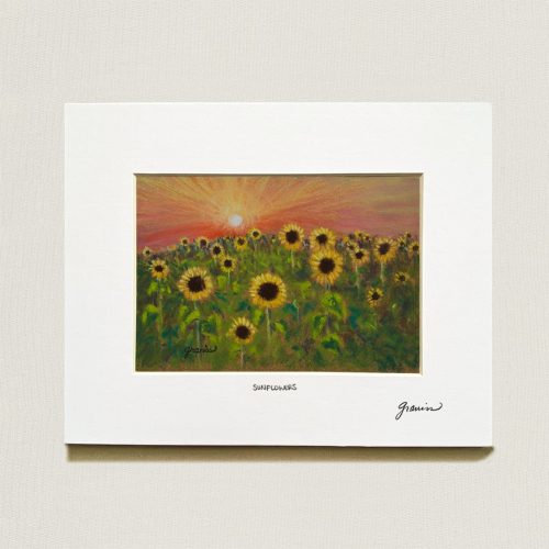 Sunflowers-Small-Matted-Print-8x10-web